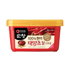 청정원 순창 100% 현미 태양초 찰 고추장 2kg 2개