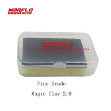 클레이바 세차 marflo auto care car wash 매직 클레이 바 2.0 speedy surafce prep block for car 디테일링 폴리싱 made by, 고운 점토 블록, 1개