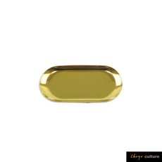 珠友 橢圓金屬置物盤