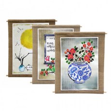 도모아 글로벌이지 뚝딱 클레이 수묵화 족자 만들기, 1개, 클레이 수묵화족자 한가위