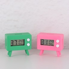 3D 습도계 홀더 세트 도마뱀 사육장 온도계, 3D 습도계 홀더 세트 핑크, 핑크, 1개