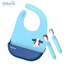 Kidsme 萌寶食具套裝組, 1個, 水藍