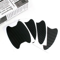 제오오스토어 도어캐치 스티커 4p 블랙 기스방지 충돌방지 차량용 곡면