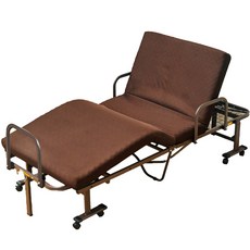 Simple Life BDH電動波浪棉折疊床，免組裝設計，舒適可調，輕鬆收納移動, 咖啡