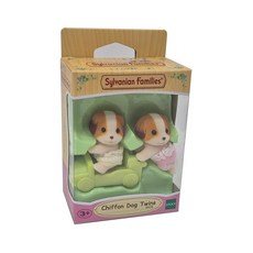 실바니안패밀리 시폰독 쌍둥이 어린이 동물 인형 피규어 장난감 선물 lee+2621EJ