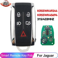 스마트키 KEYECU 재규어 XF XK XFR XKR 2009 2010 2011 2012 2013 XJ8 XK8 스마트 원격 315433MHz ID46 PCF7953 칩 열쇠 고, 1)315MHz Key, 5 Pieces
