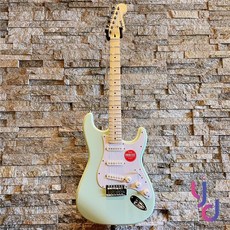 Fender Squier Sonic Strat 衝浪綠 電吉他 玫瑰木指板 單線圈 終身保固, 1個, SSS 單單單
