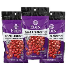에덴푸드 드라이드 건조 크랜베리 113G x 3개