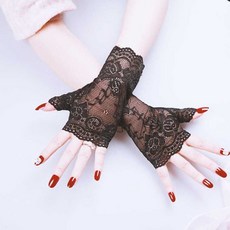 레이스 팔토시 숏 여성 반장갑 망사 토시 DD-11860 jee+966cH