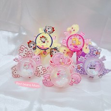 兒童拍拍燈手環 亮燈流沙旋轉手環 公主造型 兒童手環 兒童飾品 玩具 流沙