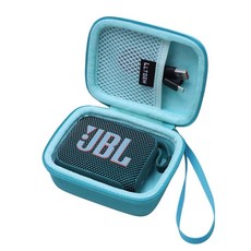 LTGEM JBL GO 4 울트라 휴대용 방수 블루투스 스피커와 호환되는 실리콘 커버 케이스 레드, 청록색