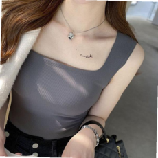 여성 스퀘어 나시티 이너웨어 캡브라 59000EA 1EA, 그레이 FREE