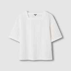 JAJU 여 코튼 시어서커 튜닉 블라우스 J115203115001 549835