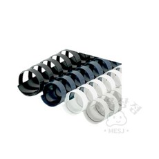 파워 제본용 플라스틱링 10mm 25개입 검정 제본재료