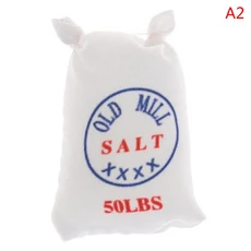 1세트 거품기 밀가루 설탕 소금 천 가방 모델 가구 장식 인형집 미니어처 시뮬레이션 DIY 인형집 액세서리, 03 A2