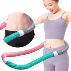 [몸매 관리 추천 TOP1!]허리 다치지 않는 스프링 소프트 훌라후프 운동기구 한 달에20kg감량, [1개] 녹색-보라색-주황색, 1개