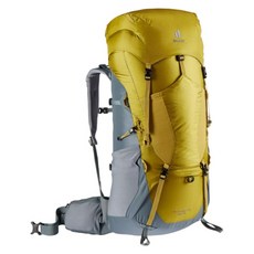 Deuter 德國 輕量透氣拔熱登山背包 65+10L 3340721 後背包, 薑黃