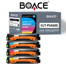 BOACE CLT-K1418S C1418S M1418S Y1418S 호환 토너 SL-C1410W SL-C1615W SL-C1460FW SL-C1865FW, 1세트, 4색