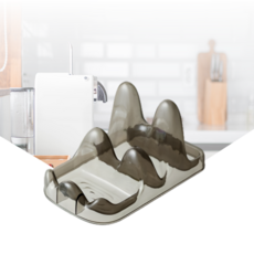 냄비뚜껑 거치대 조리 도구 받침, 1개, 블랙