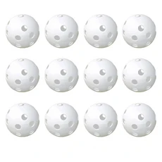 골프 연습공 12팩 65인치 플라스틱 훈련공 직경 에어플로우 멀티컬러, 12pcs white Balls, 1세트