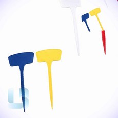 리버썸 T형 화분 식물 이름표 36cm 식물팻말 화분표시, 하양(품)(절)