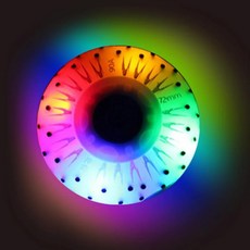 발광 롤러스케이트 롤러신발 야광 야광 롤러 스케이트 휠 단일 행 베어링 고휘도 인라인 휠 액세서리 72mm, 1개