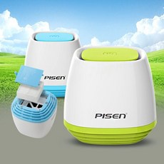 공기정화기 휴대용공기청정기 PISEN 청정기 차량용 휴대용 미니 정화기 소형, 블루, 본상품선택, 블루