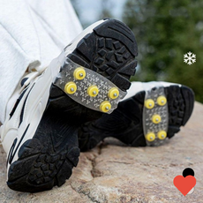 등산장비 간편 도시형 도심형 미끄럼방지 휴대용, 투명 세트