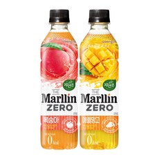 자연은 더말린 500ml 2종(애플망고10+복숭아10) / 총 20페트, 20개