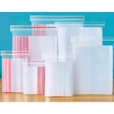 PE夾鏈袋 食物分裝密封袋 收納保鮮袋 6號 12x17公分 紅線 每包100入, 1個, 6號12cm*17cm（紅線）