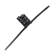 shangren 중세 검 뇌졸중 홀더 휴대용 PU 가죽 레이피어 허리 벨트 홀스터 성인 남성 기사 배틀 커터 링 스트랩 칼집, 세 조각