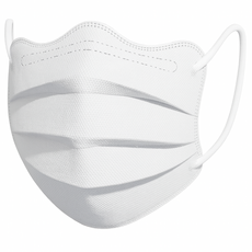 韓款蝶形V臉口罩50片裝 多色可選一次性拋棄式口罩 成人口罩, 蝶形平面口罩-白色, 1個, 50片