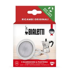 Bialetti 3 1 (34 예비 부품 개스킷 개 플레이트 개 포함 모카 익스프레스 피어