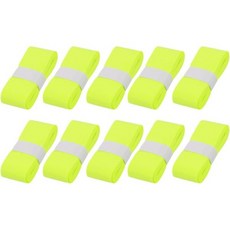 스쿼시그립 손잡이 핸들 스쿼시 낚싯대 피클볼용 테니스 라켓 그립 테이프 교체용 오버그립 10개, Yellow