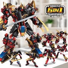 셈보 블록 합체 로봇 탱크 폴리스 공룡 메카 조립 갓 용사, 1개, 성운무신3105/6in1/1908PCS