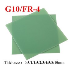 맞춤형 연녹색 FR4 유리 섬유 시트 G10 에폭시 플레이트 3240 FR-4 에폭시 송진 보드 유리 섬유 3D 인쇄 DIY, [00] 0.5mm, [00] 100mmx100mm 2pcs