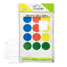 둠칫 혼합 원형 견출지 25mm 12장