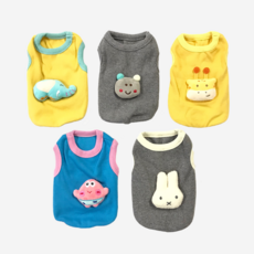 사계절 골지 순면 아가옷 강아지옷 초소형 티컵 애견의류, 1개, 토끼