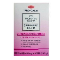 한미약품 한미 프로캄 진프로바이오틱스 30캡슐 여성유산균, 30정, 1개