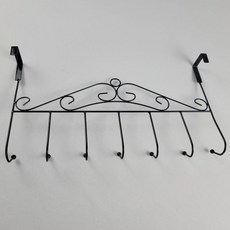 도어후크 7구 도어행거 문걸이 블랙, 본상품