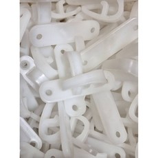 窗簾綁帶掛勾, 1件, 白色