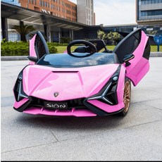 전동차 리모컨 자동차 장난감, 1개, C. 로즈레드