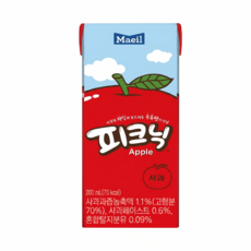 매일유업 피크닉 사과맛 어린이집 간식, 200ml, 600개