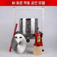 초대형 꿀짜는기계 압착기 착즙기 프레스 비닐봉지 뷔페 말통 대형압력솥 사각, 8L 304 모델 3t 상단 컴팩트, 기본 모델명/품번