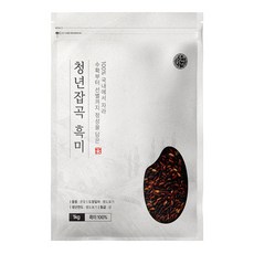 청년잡곡 쌀 국산 흑미, 1개, 1kg
