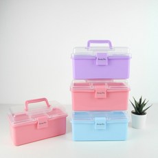 [청라핸즈] 유니크 미니 공구함 소잉 박스 (16-911), 라벤드, 1개