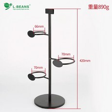 카페 컵 사이즈안내 음료 진열 라지 디스플레이 거치대, A. 3홀 스탠드