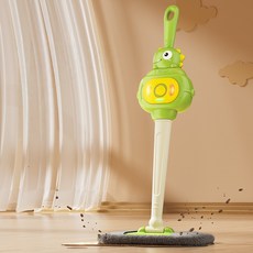 恐龍造型清潔玩具組 兒童聲光掃地玩具, 綠色, 1個