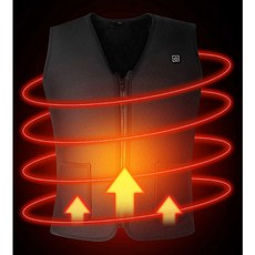 발열조끼 열선 3단 USB 스마트 보온 기모 겨울조끼