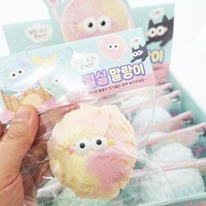 플유 레인보우 압출 말랑이 랜덤 1개 여드름짜기 스트레스볼 주물럭 빵떡 모찌 스퀴시 구름빵